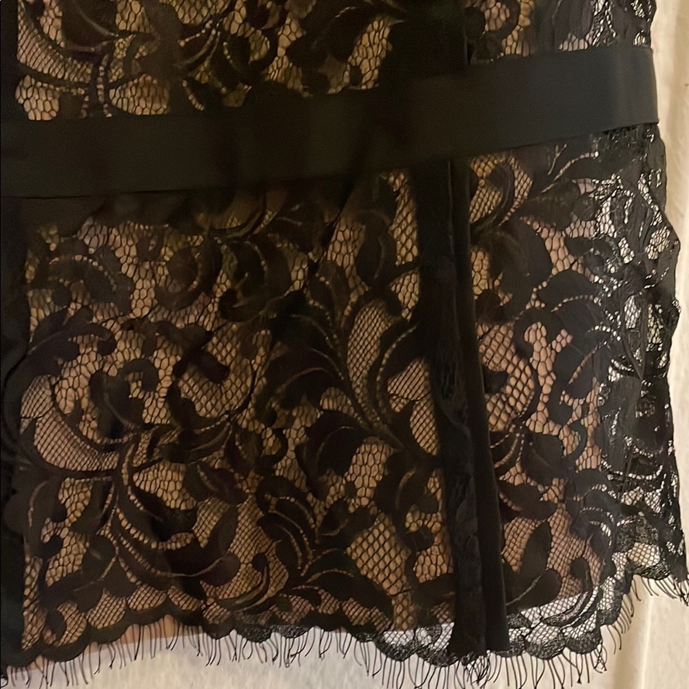 Black Lace Midi Dress - Picture 4 of 4